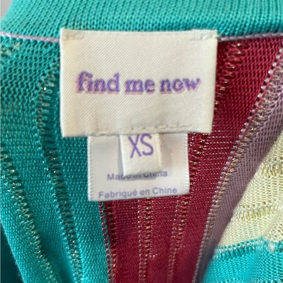 Anthropologie Find Me Now Metallic Striped Knit Maxi Skirt Size XS - Picture 8 of 8